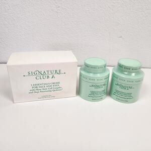 Lot of 2 New Sealed Signature Club A 5 Essential Crème For Face and Eyes 4.5 oz